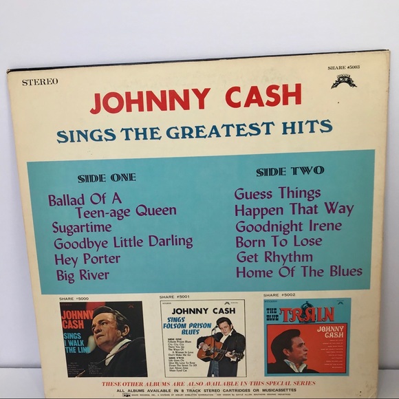 johnny cash Vintage Album Greatest Hits Vinyl - Picture 3 of 8